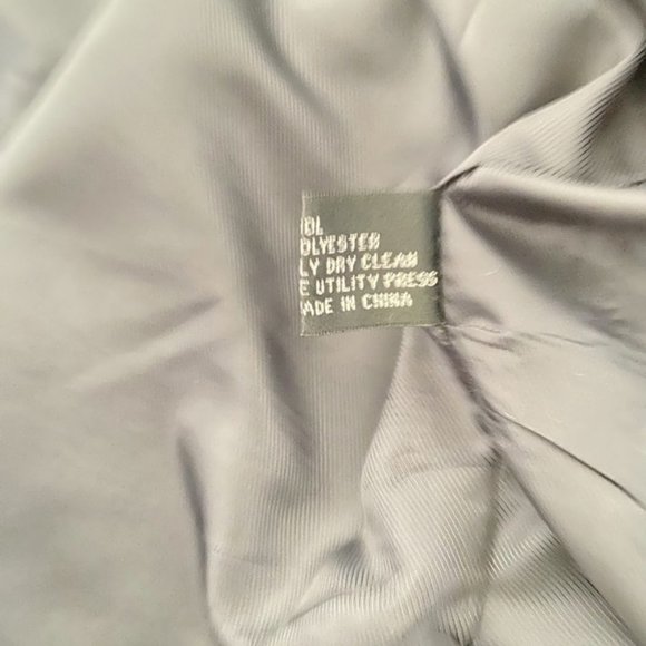 Adolfo International Men 100% Wool Blue Pinstriped Blazer Jacket Size 46R 40W - Picture 13 of 13